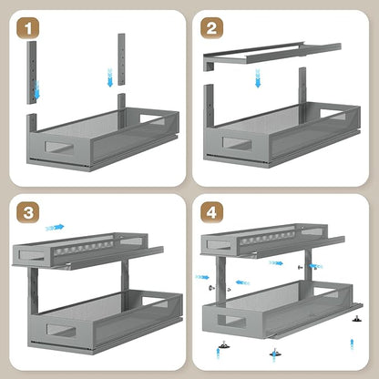 2 Pack 21.3IN-Depth Under Sink Organizer - Image 5
