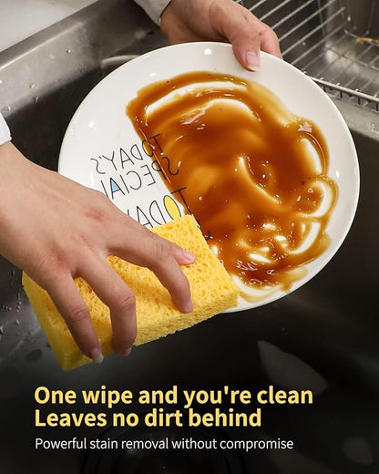 Cellulose Sponges, Heavy Duty Scrub Kitchen Sponge, Clean Tough Messes Without - Image 3