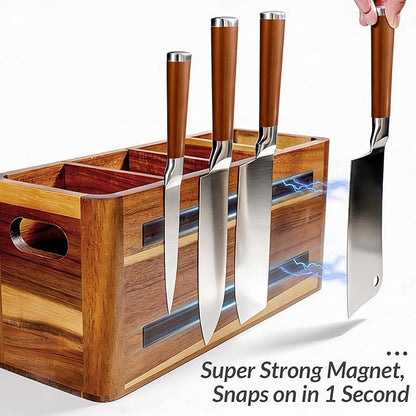 Wooden Kitchen Utensil Holder Organizer - Image 7