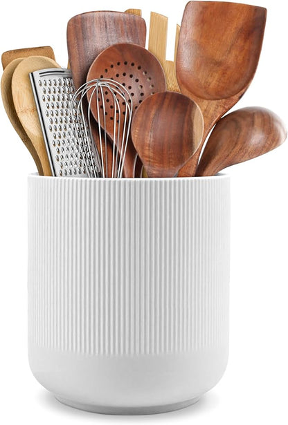 RedCall Kitchen Utensils Holder Large, Ceramic Utensil Organizer by RedCall