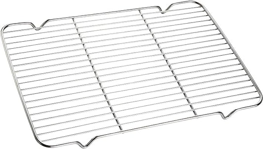 Cooling Rack with 4 Legs Heavy Duty Grill Net 7.9in x 12.4in Roasting Wire by Turbokey