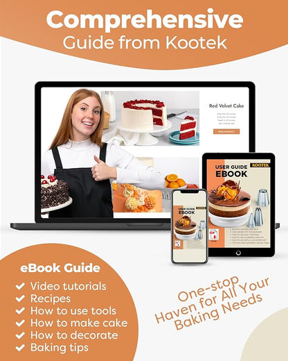 Kootek 700pcs Cake Decorating Kit, Baking Supplies - Image 7