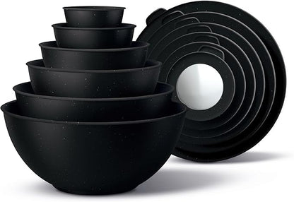 COOK WITH COLOR Mixing Bowls with TPR Lids by CookwithColor