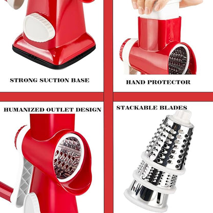 Cheese Grater with Handle, Vegetables and Fruits and Easy to Clean - Image 5