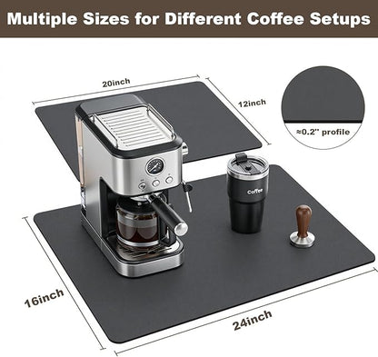 Coffee Mat, Absorbent Dish Drying Mat - Image 7