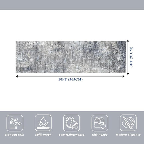 3x10 ft Long Hallway Runner Rug – Non-Slip Washable Kitchen Floor Rug - Image 2