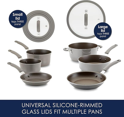 Rachael Ray Cook + Create Nonstick Cookware/Pots and Pan Set, 10 Piece - Image 3