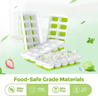 DOQAUS Ice Cube Tray with Lids - Image 3