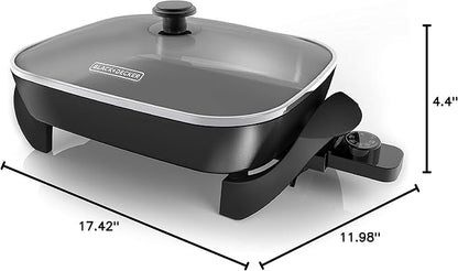 BLACK+DECKER Electric Skillet, Variable Temperature Control, Nonstick Cooking - Image 10