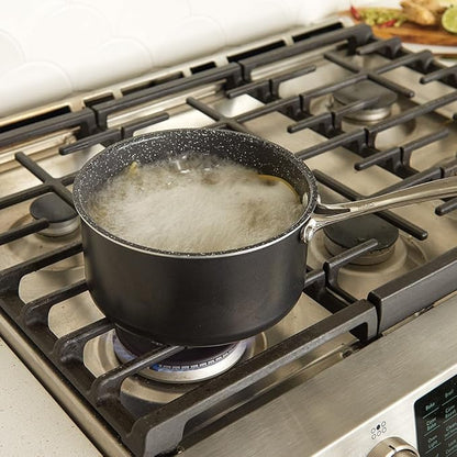 Nordic Ware Basalt Formed Aluminum Sauce Pan, 3 Quart, Ceramic Coating - Image 3
