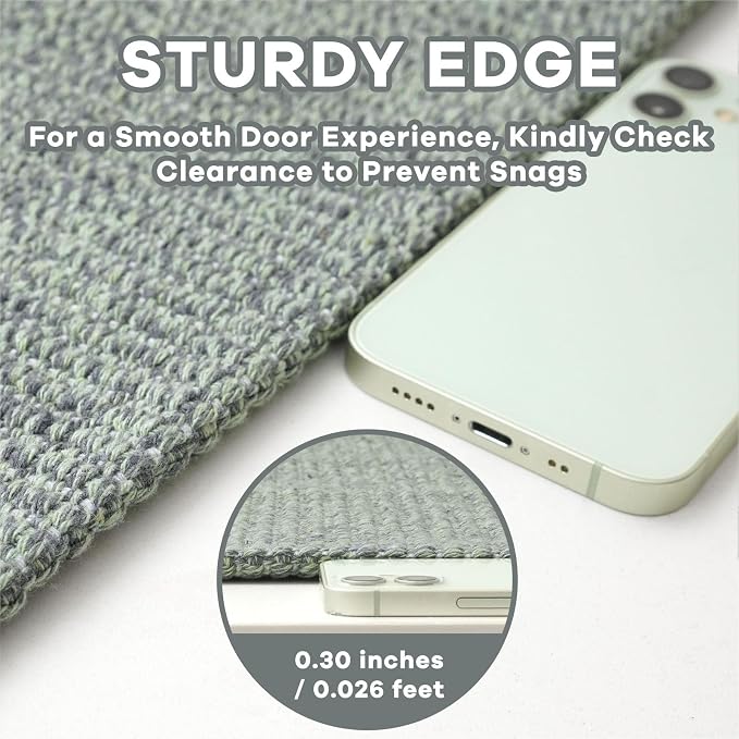 EARTHALL Washable Runner Rug 2x8 Ft Non Slip Runners - Image 2