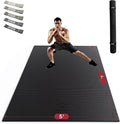 HAPBEAR Large Exercise Mat-7'x5'/6'x8'/6'x9'/6'x10'/6'x12'x8mm, Ultra Durable by HAPBEARFitness