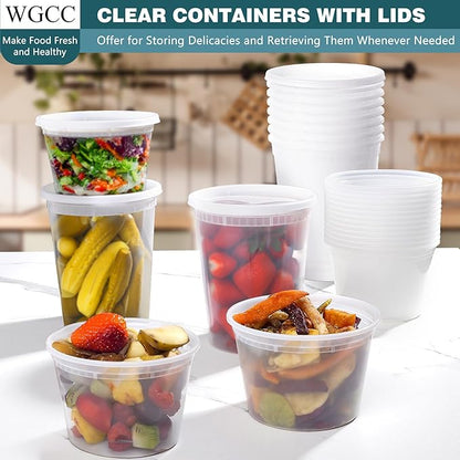 WGCC Deli Containers with Lids 48 Sets- Disposable Soup Containers with Lids - Image 5