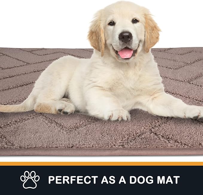PURRUGS Dirt Trapping Door Mat 48" x 48", Non-Slip Machine Washable Entry Rug - Image 6