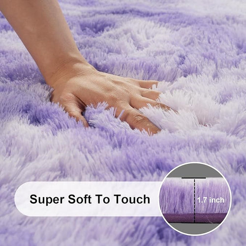 2x3 Rugs for Bedroom, Fluffy Area Rugs for Living Room, Small Fuzzy Shag Soft - Image 2