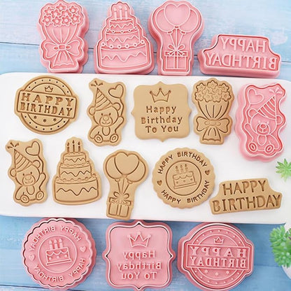 8 Pcs Cookie Cutters Set 3D Holiday Cookie Cutters - Image 2