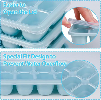 DOQAUS Ice Cube Trays 4 Pack, Easy Release & Pop out, LFGB and BPA Free - Image 5