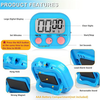 ZILLEEN Classroom Timer for Kids Teachers 2 Pack Digital Timers - Image 7