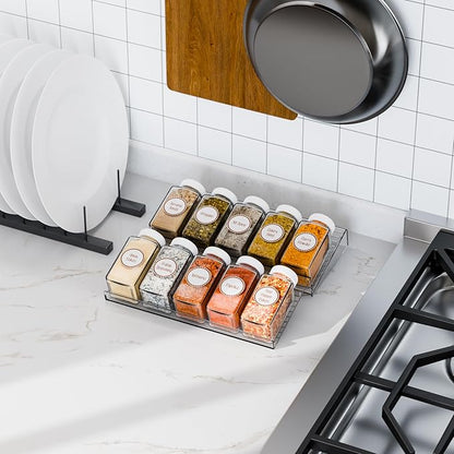 Yieach 8 Pack Adjustable Narrow Spice Rack - Image 9