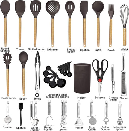 Cooking Utensils Set- 35 PCs Kitchen Utensils - Image 2