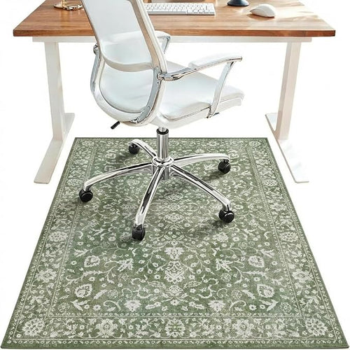 36"x60" Office Chair Mat for Hardwood Tile Floor, Under Desk Carpet Protector by BESBLEE