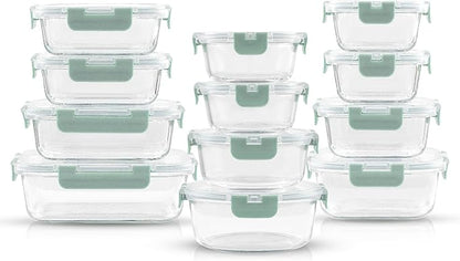 JoyJolt 24pc Borosilicate Glass Storage Containers - Image 8
