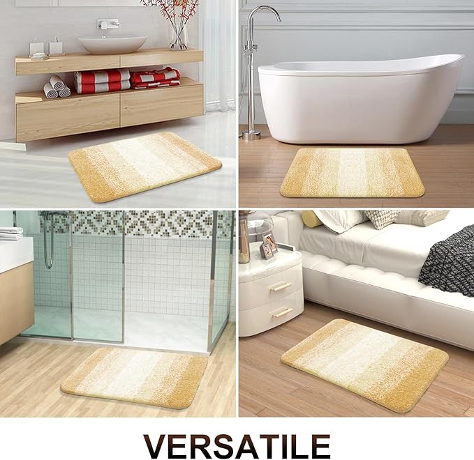 OLANLY Luxury Toilet Rugs U-Shaped 24x20, Extra Soft and Absorbent Microfiber - Image 7