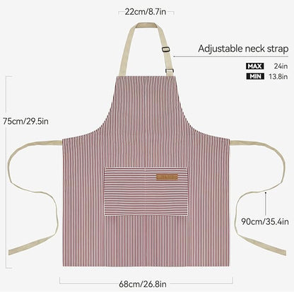 NLUS 2 Pack Cooking Aprons for Women - Image 3