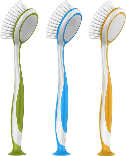 MR.SIGA Round Dish Brush, Size: Dia 5.5 x 25cm by MRSIGA