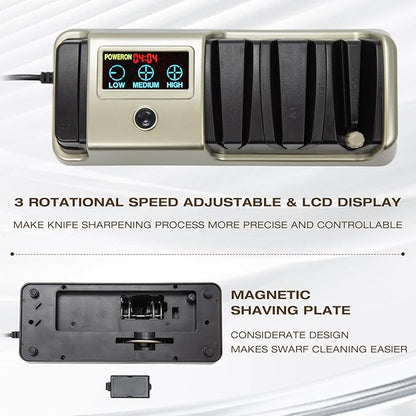 Light Blonde 5 in 1 Electric Knife Sharpener - Image 6