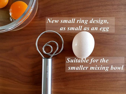 Small Ring Danish Dough Whisk Stainless Steel, Suitable - Image 4