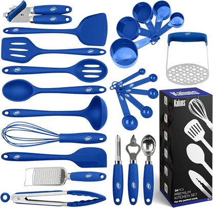 Kaluns Silicone Kitchen Utensils Set 24 Pcs Cooking Utensils Set by Kaluns%C2%AE