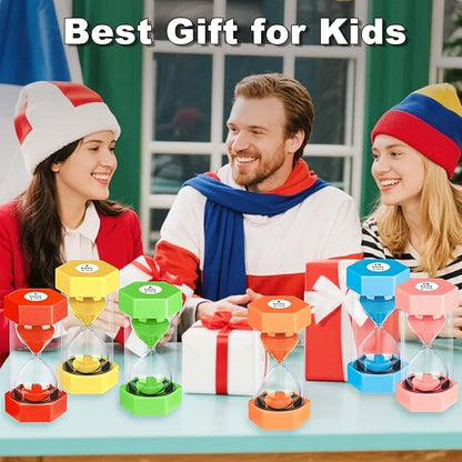 5 Minute Hourglass Sand Timer, Plastic Hexagon Hourglass Sand Clock 5 Min - Image 8