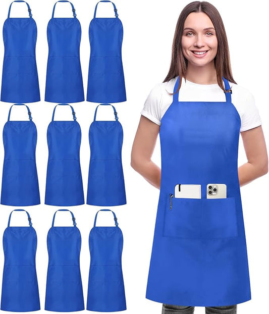 Utopia Kitchen 10 Pack Bib Apron Adjustable by UTOPIAKITCHEN