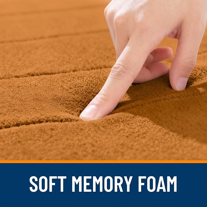 OLANLY Memory Foam Bath Mat 36x24, Super Soft Absorbent Bathroom Rugs, Quick Dry - Image 5