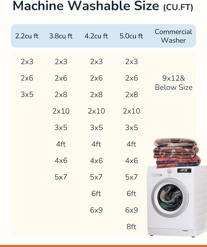 BESTSWEETIE Area Rug 4x6 Rug Machine Washable Non-Slip Low Pile Print Pattern - Image 6