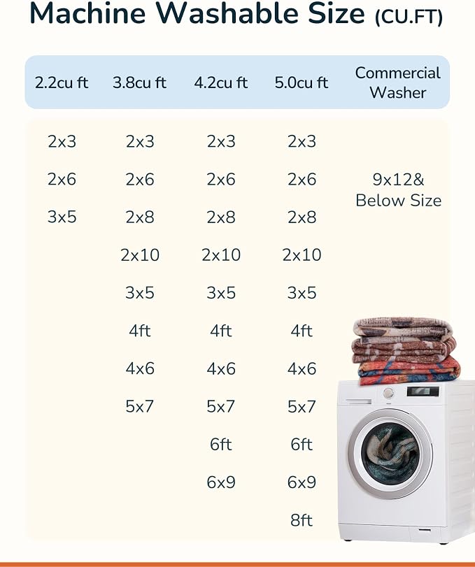 BESTSWEETIE Area Rug 9x12 Rug Machine Washable Non-Slip Low Pile Print Pattern - Image 5