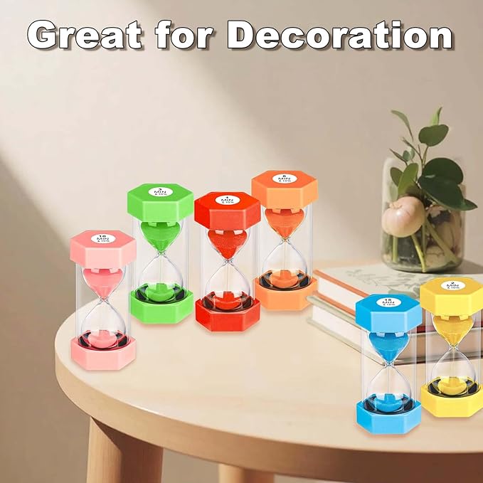 Hourglass 45 Minute Sand Timer, Colorful Hour Glass Sandglass - Image 9