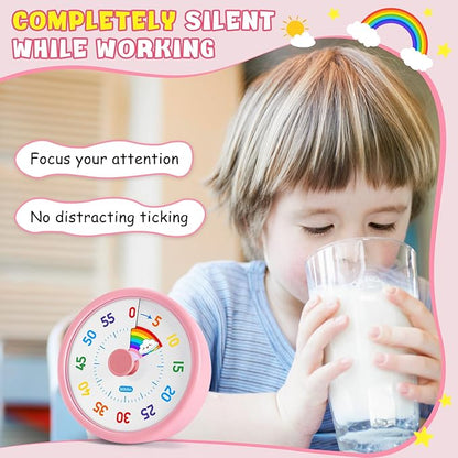 HIPPIH Visual Timer for Kids, 60 Minute Countdown Timers for Classroom Kitchen - Image 6