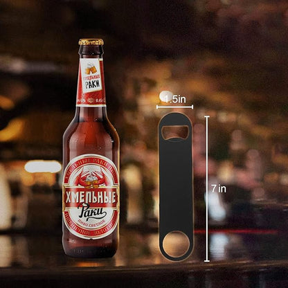 KTOJOY 4 PACK Stainless Steel Flat Bottle Opener, Beer Bottle Opener, - Image 3