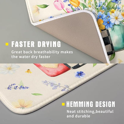 Giwawa Spring Flower Vases Dish Drying Mat - Image 3