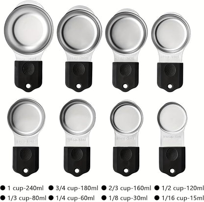 Magnetic Measuring Cups, Stainless Steel Kitchen Aid Cups Measuring set - Image 9