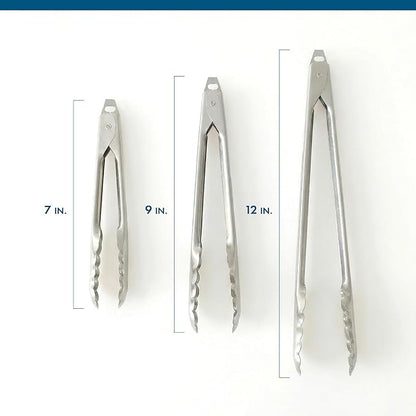EDLUND 3-Pack Tong Set – Commercial Grade Stainless Steel Tongs, Heavy Duty Grip - Image 3