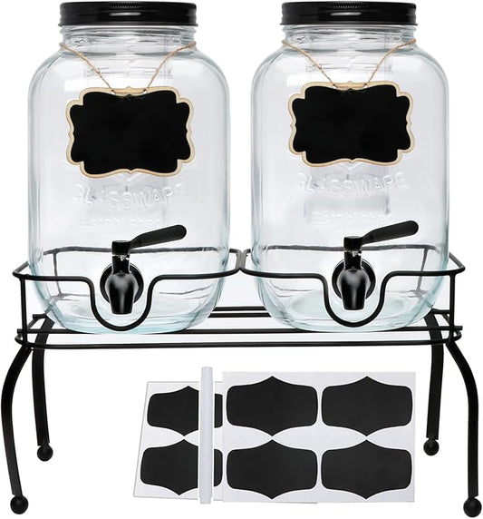 1-Gallon Drink Dispenser, Accguan Glass Water Dispenser by Accguan
