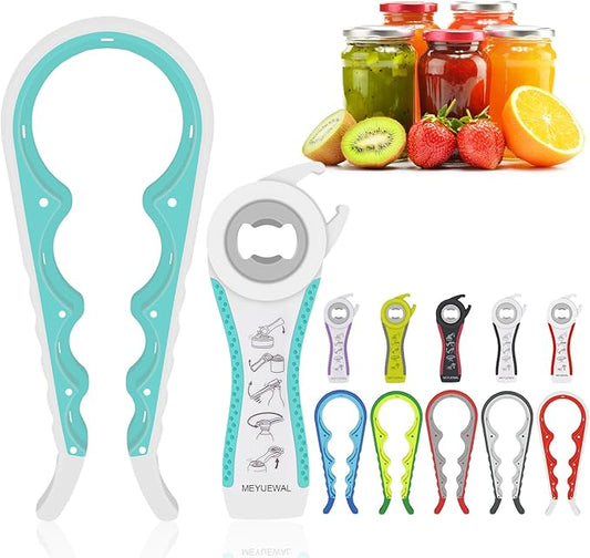 Jar Opener for Weak Hands - 5 in 1 Multi Function Can Opener Bottle Opener Kit by Unknown