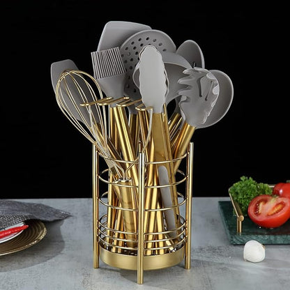 Gold Kitchen Utensils Set, Berglander 38 Pieces Non-stick Silicone Cooking - Image 2