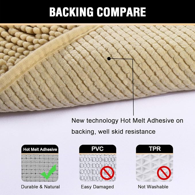 H.VERSAILTEX Bath Mat Bathroom Rug Bath Rugs - Image 6