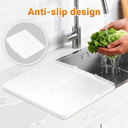 Silicone Dish Drying Mat for Kitchen Counter, Dish Drying Pad, Non-Slip Drain - Image 5