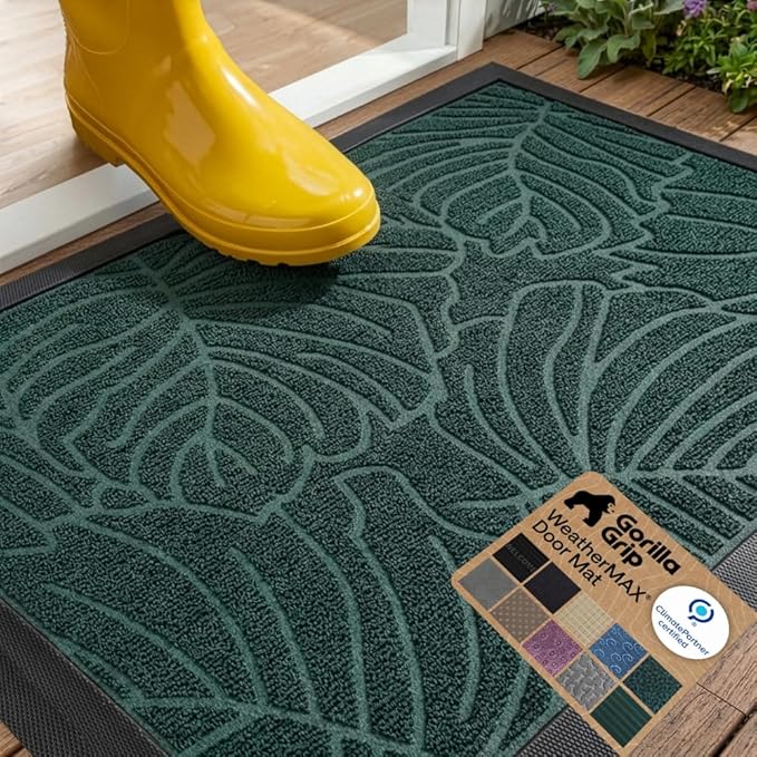 GORILLA GRIP 100% Waterproof All-Season WeatherMAX Doormat US Designed Natural by Unknown