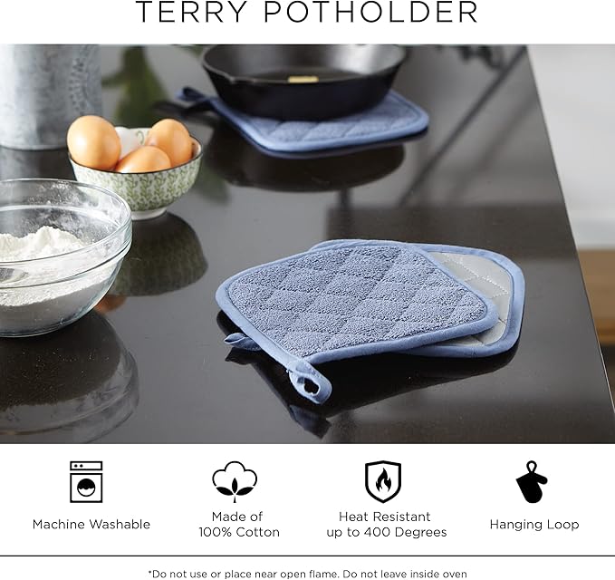 DII Basic Terry Collection Quilted 100% Cotton, 3 Piece - Image 8